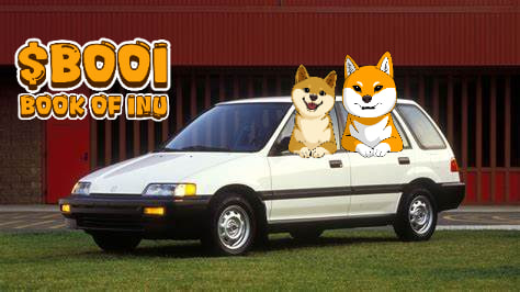 bookofinu's tweet photo. @BillyM2k your $BOOI is sending. Can do us all a favor and sell for a Honda Civic like you did on $DOGE? Thanks 😄 https://t.co/VelsAi0rs8
