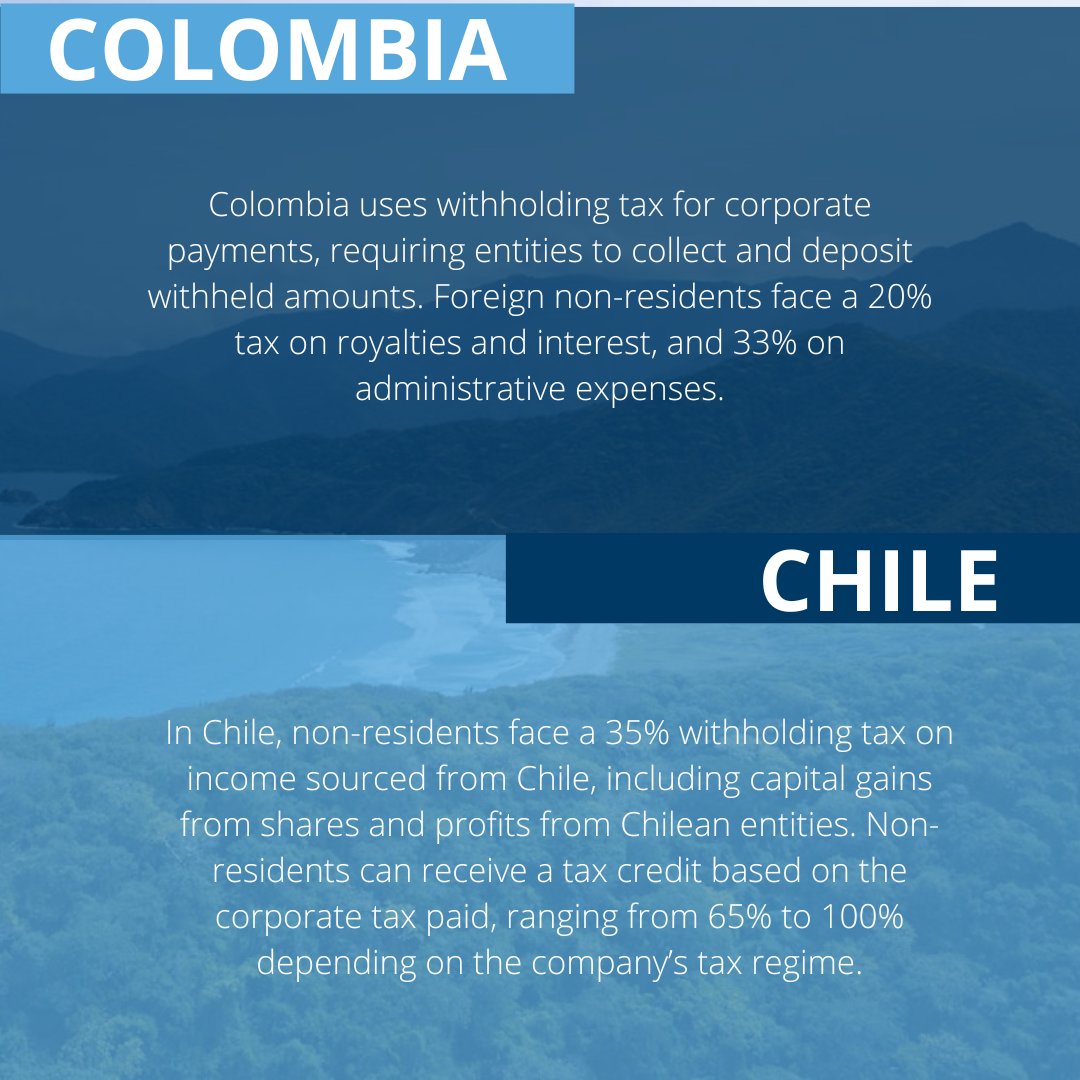 🌎 Navigating Latin America's withholding taxes? Our guide covers Argentina, Brazil, Mexico, Colombia, and Chile to help your business thrive. 

Learn more: bit.ly/4aRFDxr 

📸 Photo Credit: María Fernanda Casados Gómez

#BizLatinHub #WhyLatinAmerica  #BusinessGrowth