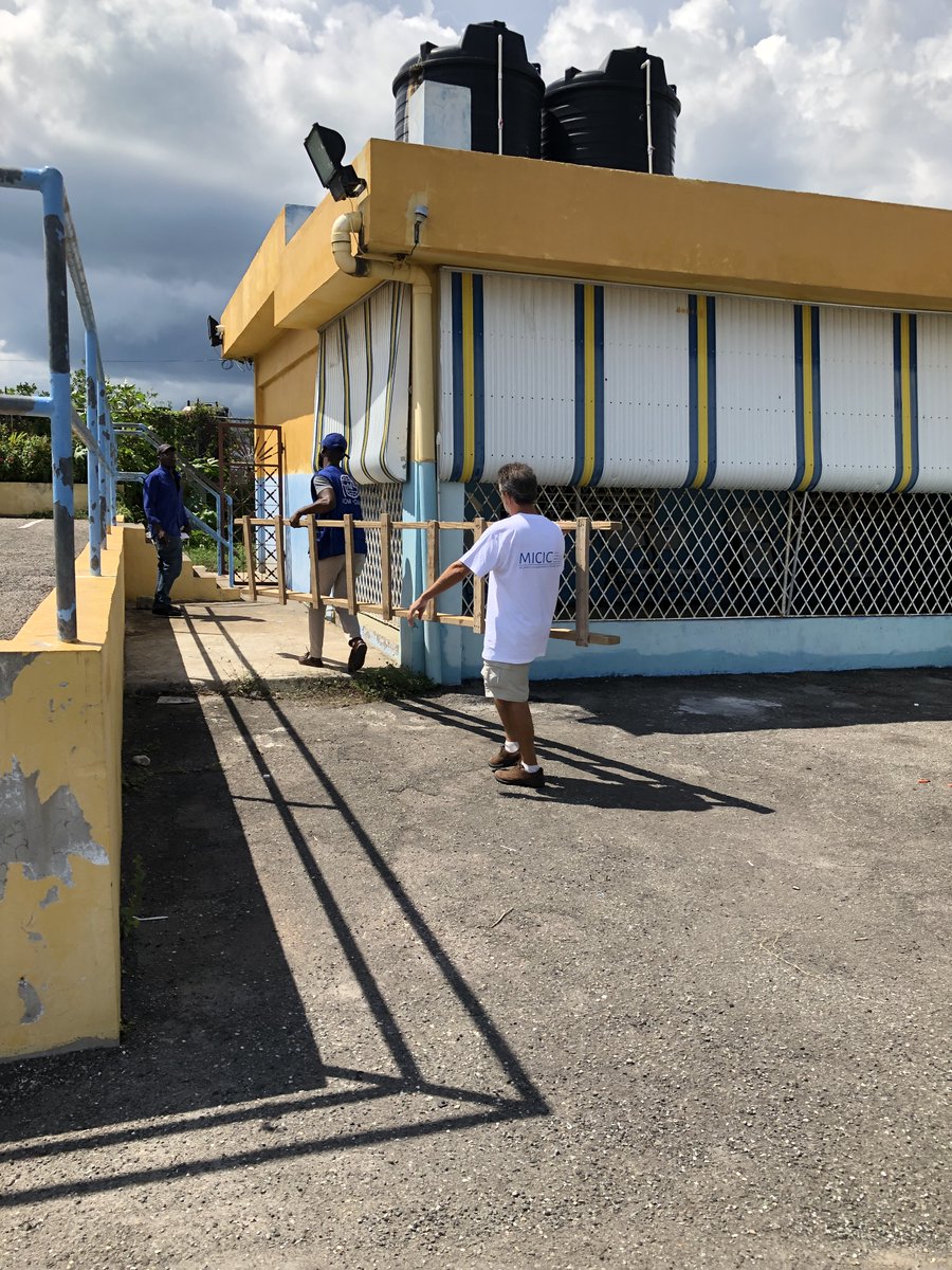 IOMJamaica's tweet photo. The road to recovery is ongoing, and the UN including @UNmigration , remains committed to helping hurricane victims rebuild their lives. 🤝🌍 With support from @UNCERF IOM has identified another emergency shelter in Bucknor, Clarendon, for essential repairs🛠️🏠#RebuildStronger https://t.co/ZLtEJbPdZb