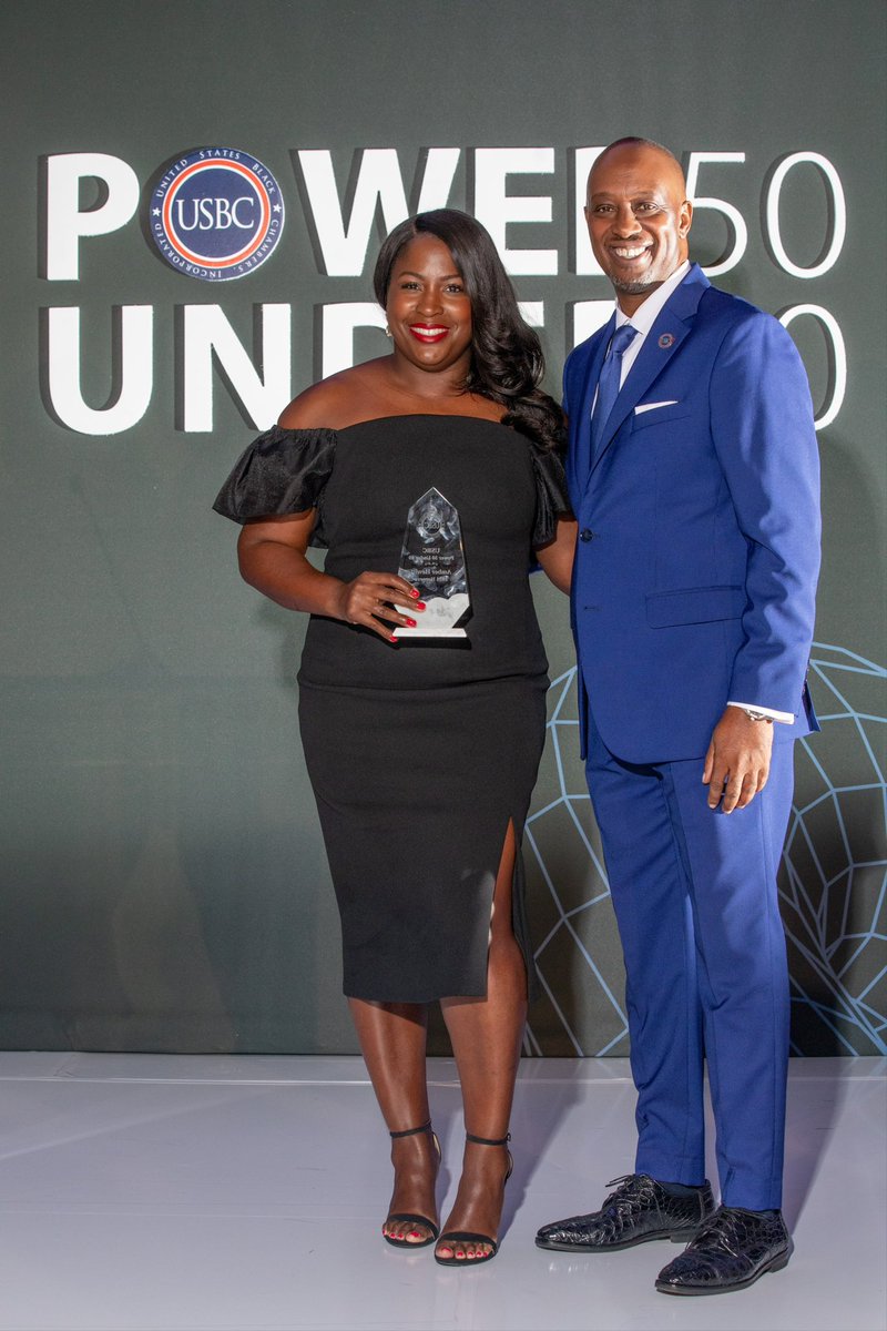 DrAmberHewitt's tweet photo. Last week, I was thrilled to enter the @usblackchambers #Power50 Under 40 Class of 2024. Thank you to the USBC team for the honor. I look forward to continuing to work to advance health and racial equity in the District of Columbia and beyond. #USBCPower50 https://t.co/EQ7JGa6ZLx