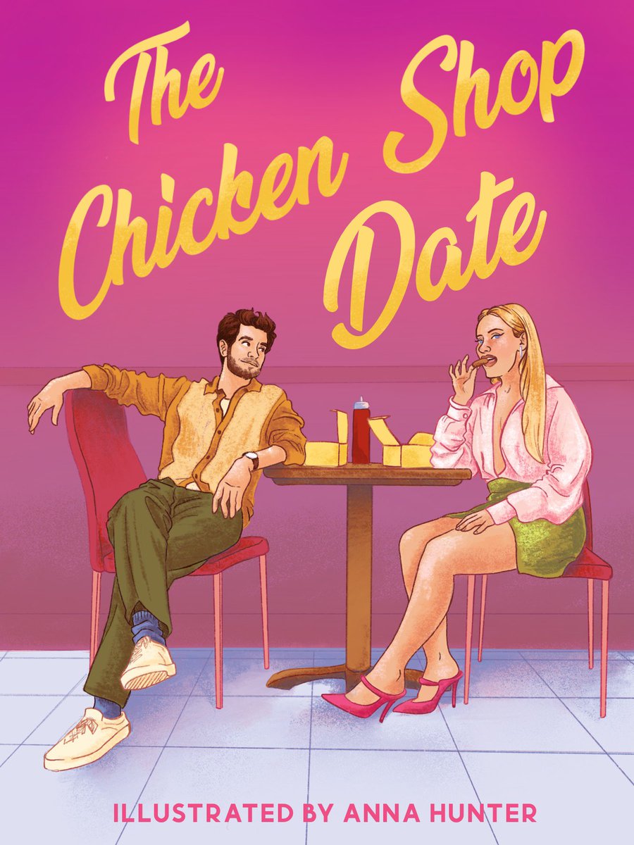I’m obsessed with these two so I decided to put them on a book cover because I’m ✨normal✨ <a href="/ameliadimz/">Amelia Dimoldenberg</a> 
.
.
.
.
.
.
#AmeliaDimoldenberg #AndrewGarfield #ChickenShopDate #illustration