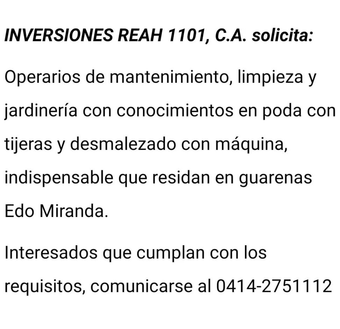 INVERSIONESREA7's tweet photo. Atención!!! https://t.co/Ew39A3LXyr