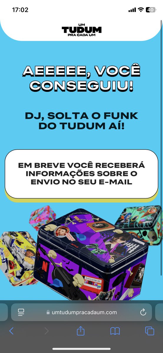 Hatake2303's tweet photo. Eu consegui registrar duas!  #TUDUMNaLata https://t.co/Tayh2HX9QX