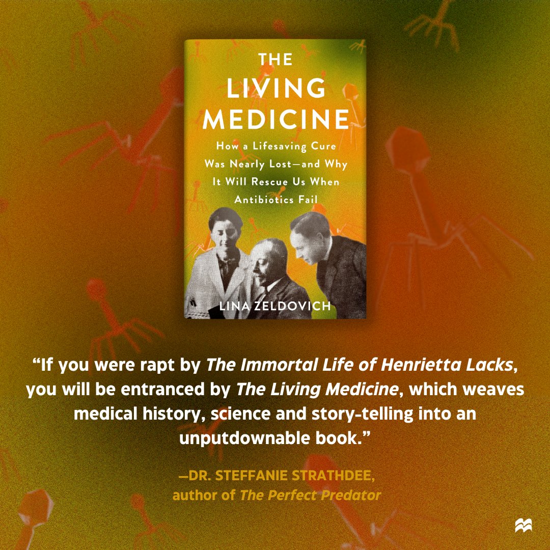 Pande Literary (@pande_literary) on Twitter photo Happy pub day to <a href="/LinaZeldovich/">Lina Zeldovich</a>'s THE LIVING MEDICINE! 🎉 "Deeply researched and wildly engaging—this is science writing at its best." —@liviecampbell, New York Times bestselling author
<a href="/StMartinsPress/">St. Martin's Press</a> Happy pub day to <a href="/LinaZeldovich/">Lina Zeldovich</a>'s THE LIVING MEDICINE! 🎉 "Deeply researched and wildly engaging—this is science writing at its best." —@liviecampbell, New York Times bestselling author
<a href="/StMartinsPress/">St. Martin's Press</a>