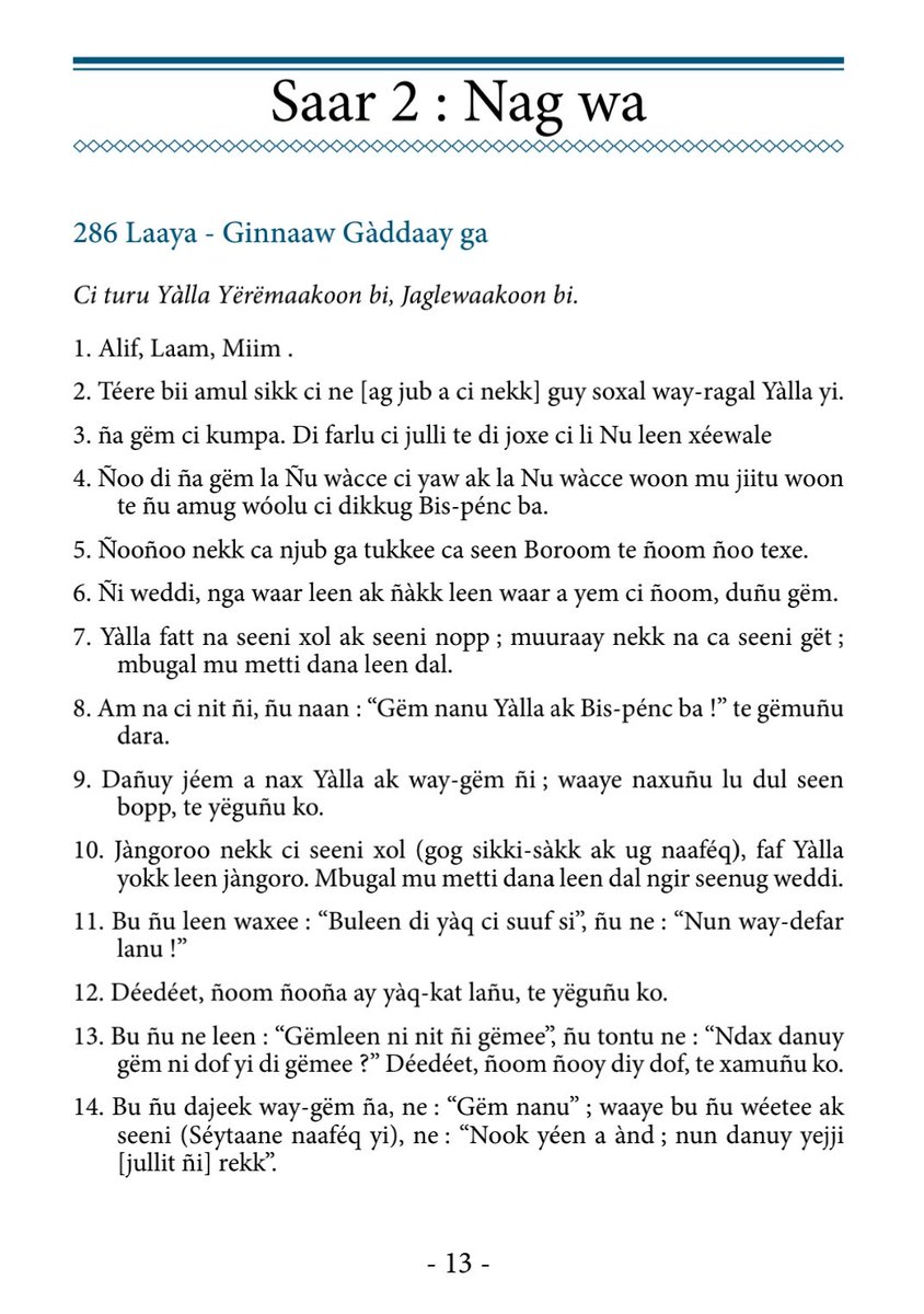 ThiamSerigneMb2's tweet image. Salam...

Un projet grandiose...

Toute la traduction du Coran en Wolof. 
Priez pour les auteurs de ce travail.

Le fichier est disponible sous ce lien :

drive.google.com/file/d/1vb61Zd…