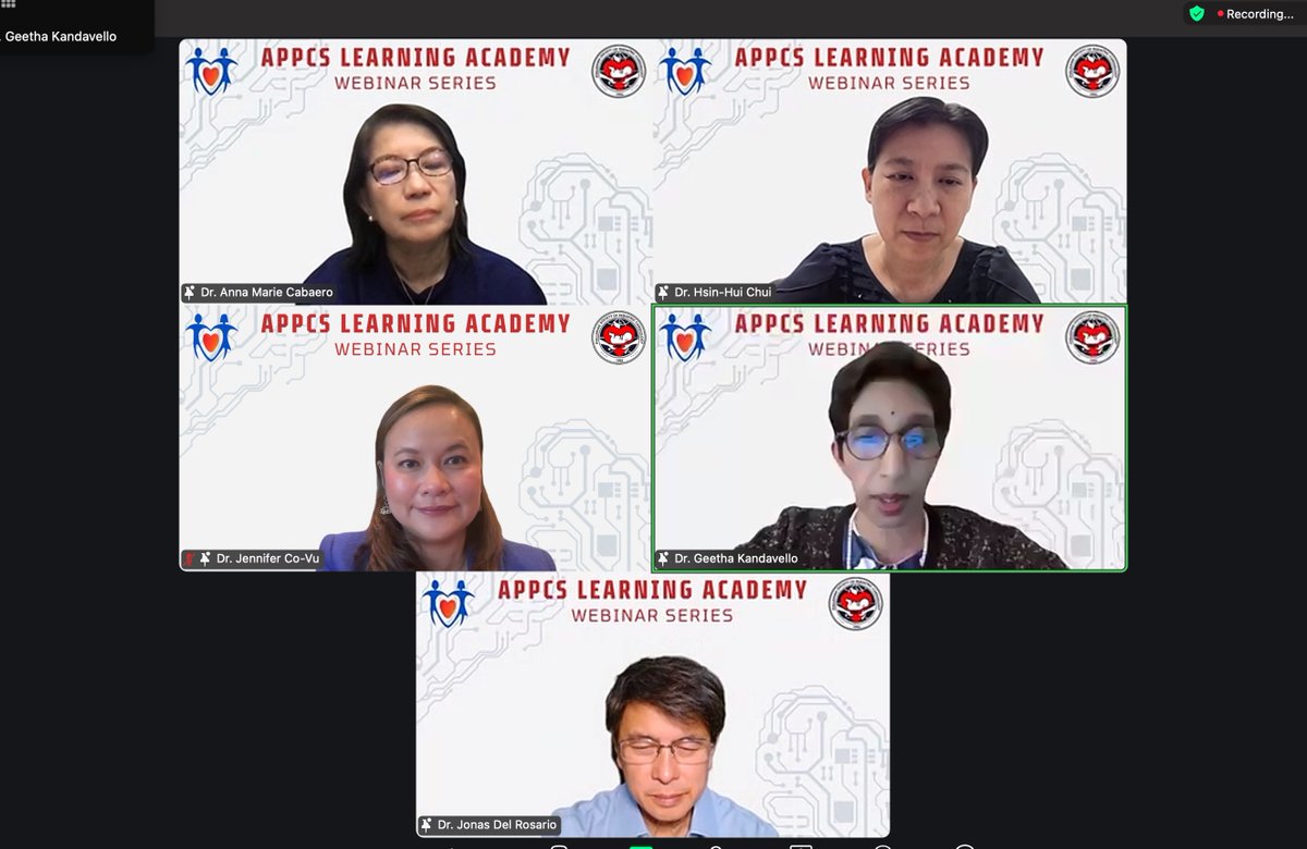 Thank you to the Asia Pacific Pediatric Cardiology Society and the Philippine Pediatric Cardiology Society 🇵🇭 for the invitation to speak at the #APPCS Learning Academy Webinar Series! It was great discussing Aortopathy in Children with panelists from Taiwan 🇹🇼, India 🇮🇳and the