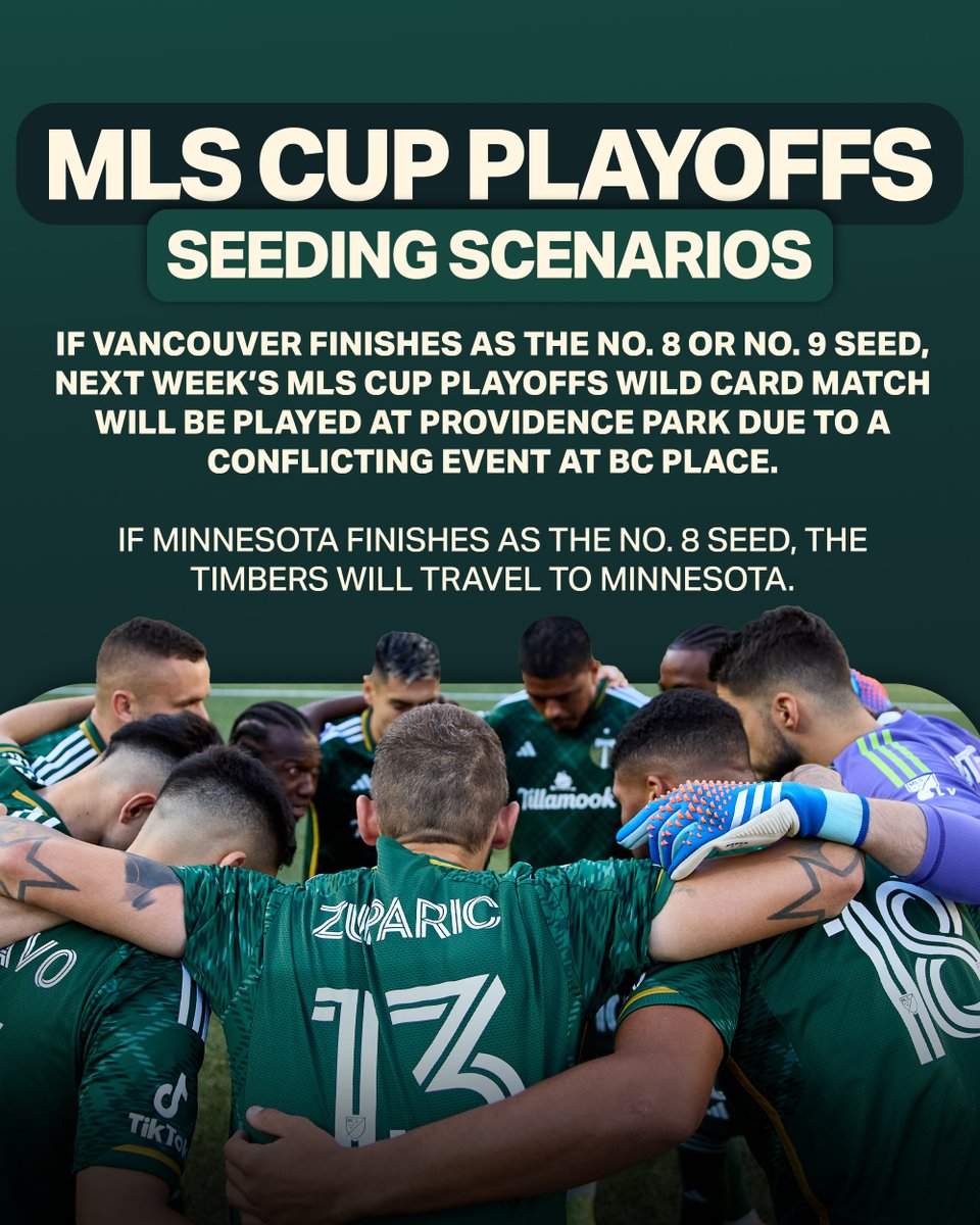 TimbersFC's tweet photo. Scenarios Season 📝

Cascadia Cup, seeding, and hosting on the line for #RCTID on Decision Day: https://t.co/ftprhAtBBb ◀️ https://t.co/KAgDTfmXPy