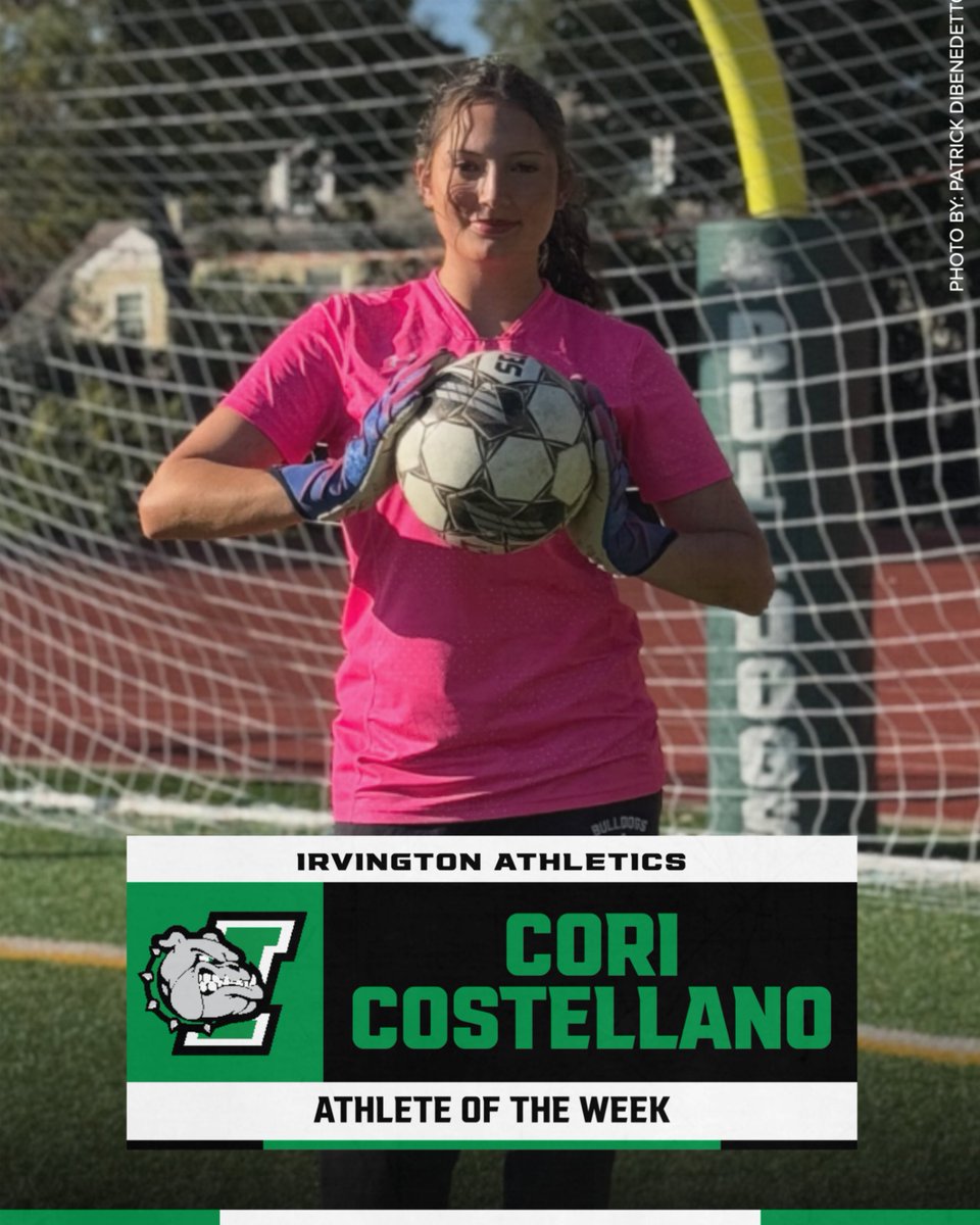Congrats to Cori Castellano for back2back shutouts, including an outstanding 24 save game against Briarcliff! Cori’s fearless play in goal and leadership on the field make her a standout teammate. Her dedication and hard work inspire everyone around her. #AOW #BulldogPride