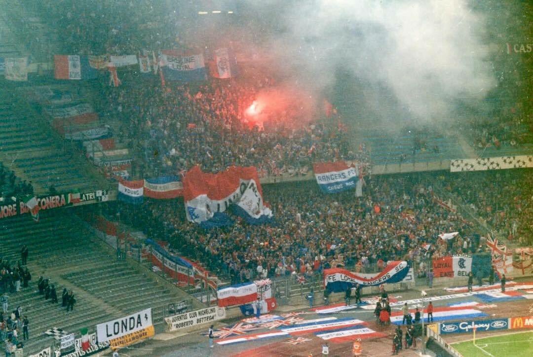 Awaydays23's tweet photo. ON THIS DAY 1995: Rangers at Juventus #RFC #WATP https://t.co/VE11KZVTIa