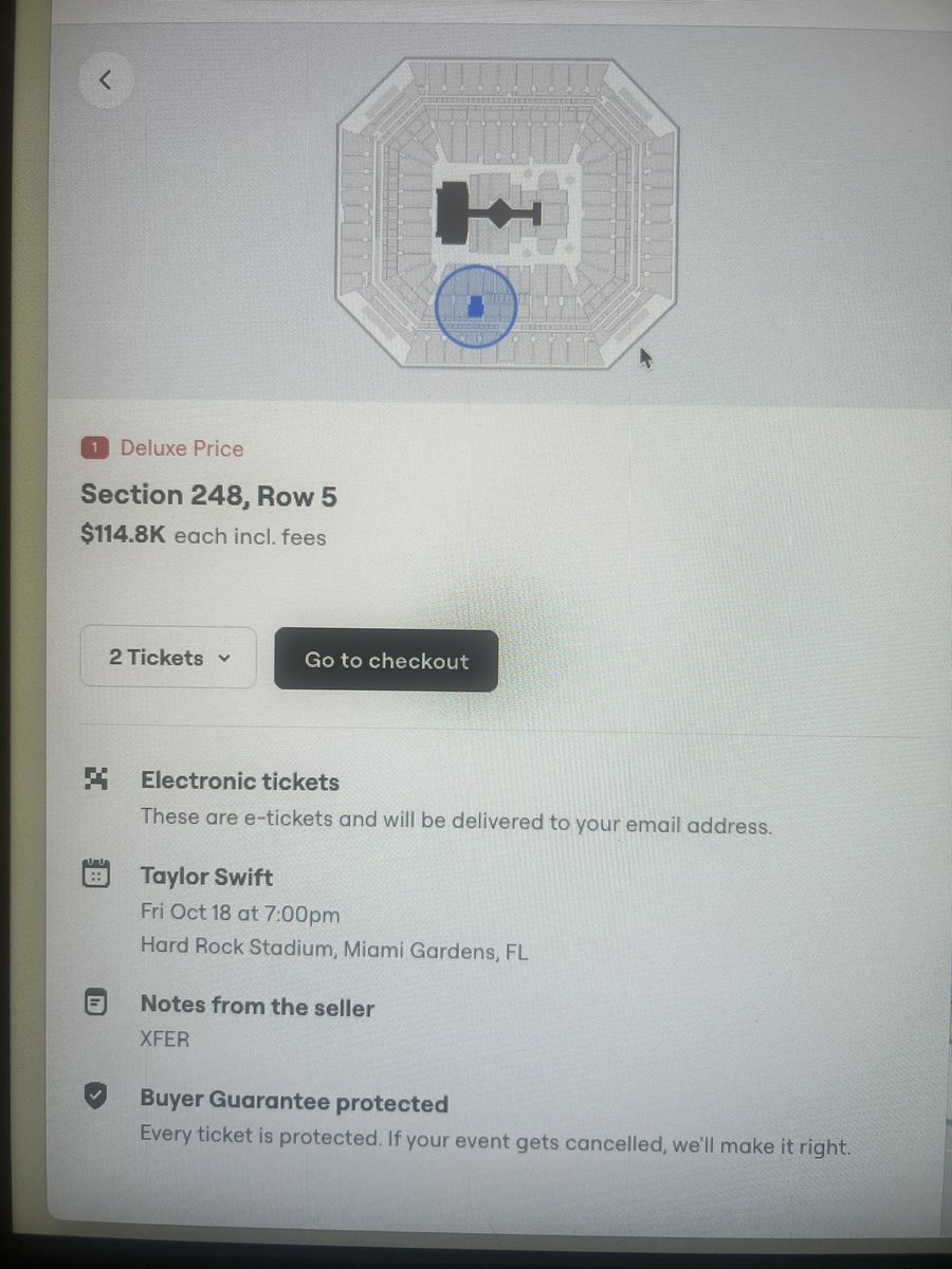 LTtweeting's tweet photo. @SeatGeek why are you letting people price gouge for Taylor Swift tickets at 114k?!!? #TaylorSwift  @taylorswift13 #erastour #seatgeek https://t.co/d82mnYXhgz