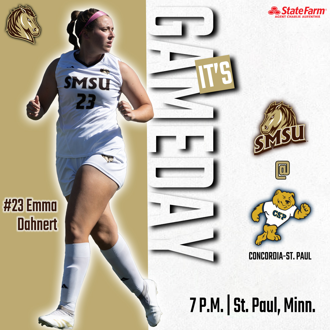 SMSUMustangs's tweet photo. SMSU soccer hits the road to face off with Concordia-St. Paul with kickoff set for 7 p.m. ⚽ 

📺: https://t.co/B6q18G6Qii
📊: https://t.co/XvcLUC5lS5

#LetsRide https://t.co/yeRSA8T9QY
