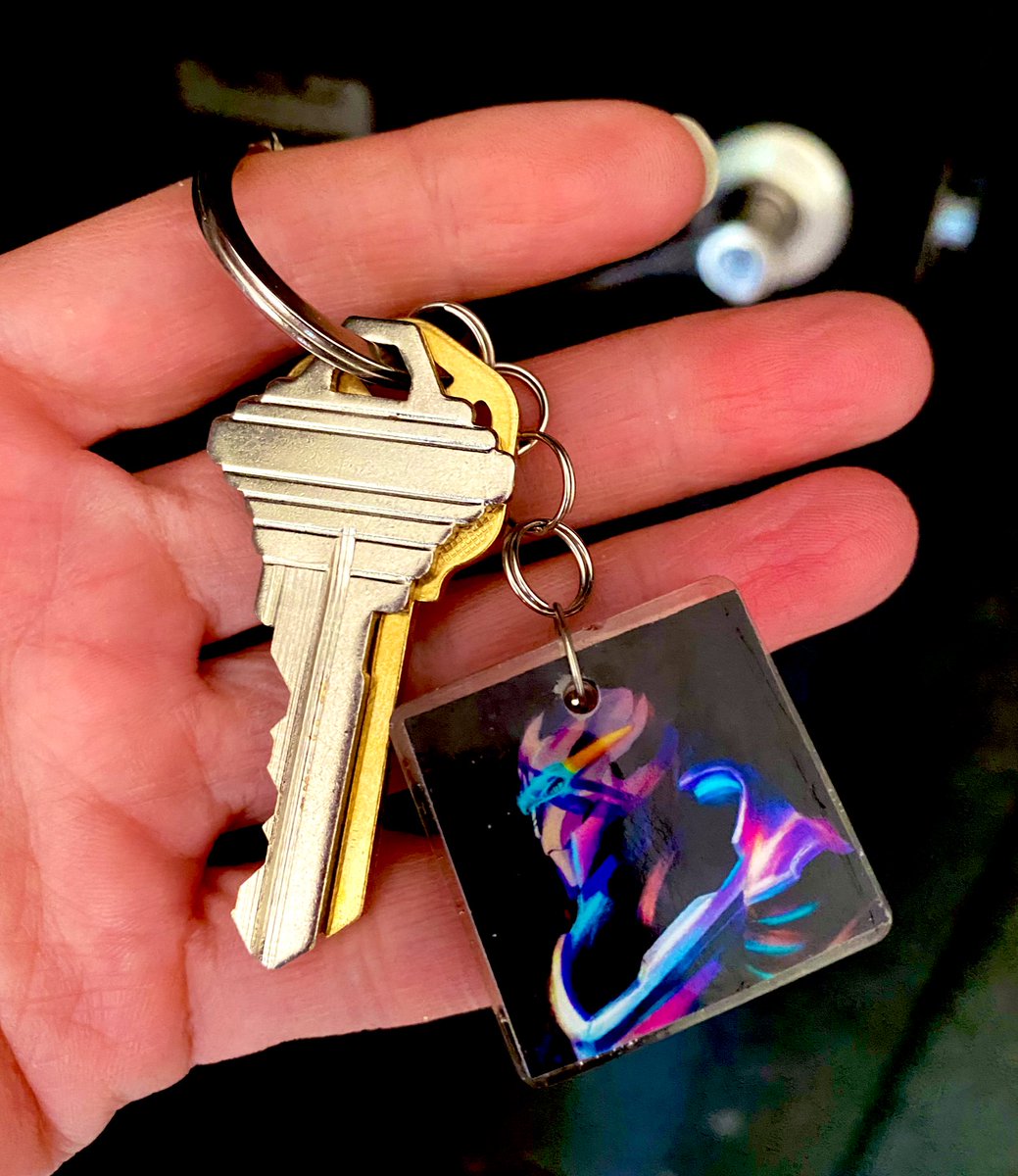 Thank you <a href="/ShayaFury/">Shaya Fury</a> for the perfect keyring for my WhisperRoom and studio. 💜💜💜