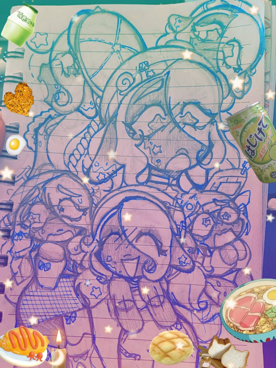FallingStars64's tweet photo. BLU🩵ST⭐R Doodles https://t.co/UT1pf9DujB
