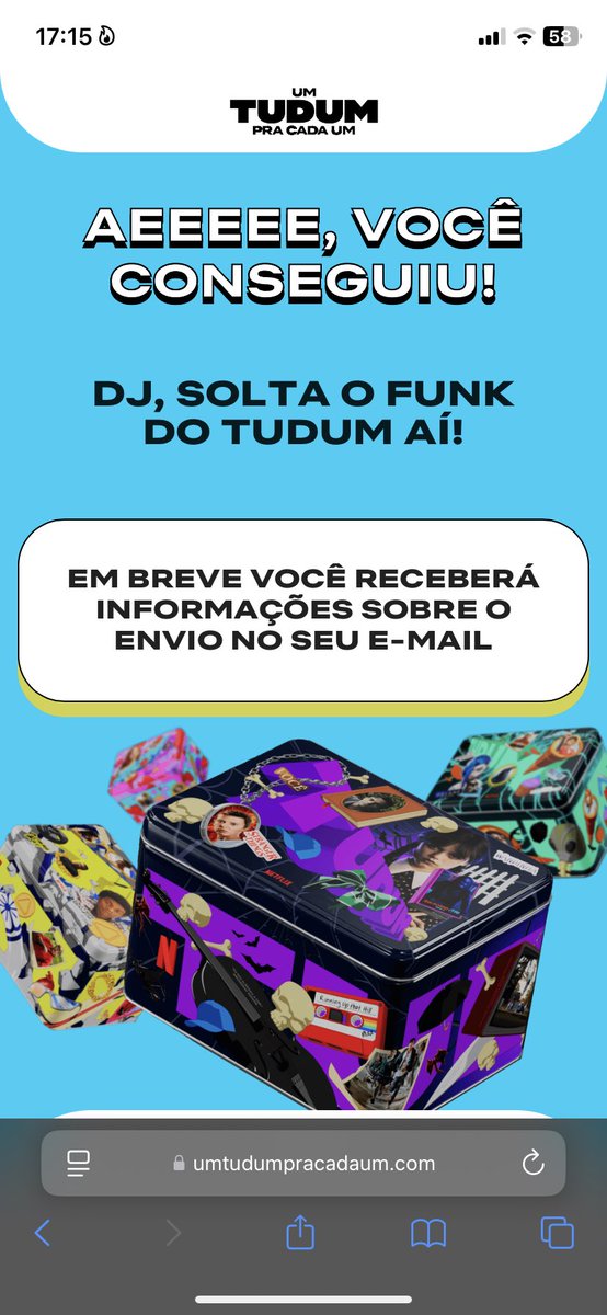 Marquin16V's tweet photo. AHHHHH, VITÓRIA CHEGOUUIIUI #teamonetflix #TUDUMNaLata #nuncaduvidei https://t.co/vwDqbt8QPo