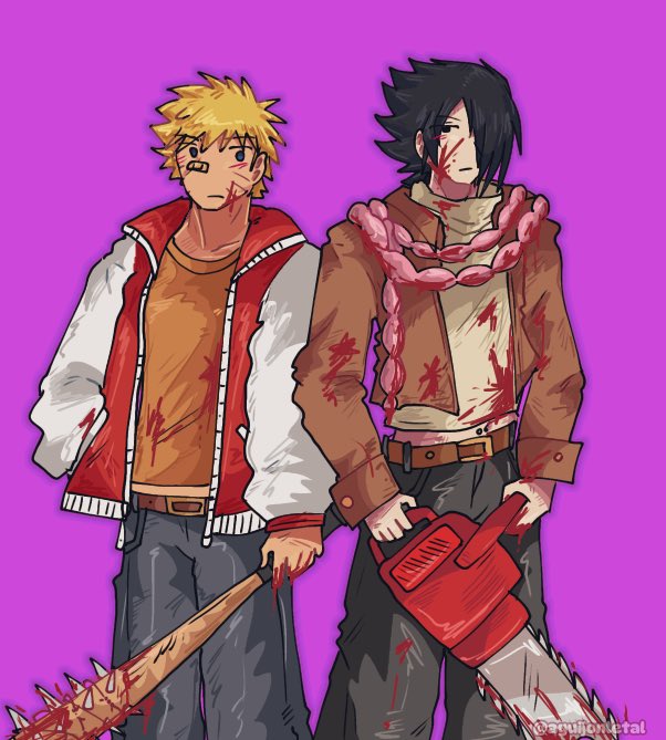 aguijonletal's tweet photo. sasunaru month day 18: in another universe (zombie apocalypse au)

this was a redraw (or heavily inspired) of a drawing made by @nmmonnm !! go check oomfs stuff its so good

#SNSmonth24 #sasunaru #narusasu #うちはサスケ #うずまきナルト #naruto #narutouzumaki #sasukeuchiha #sns https://t.co/BiOz0fIKQh
