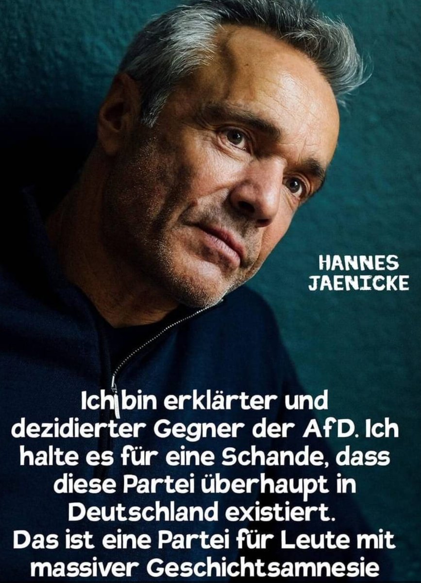 Als ich 89 auf die Straße gegangen bin, wollte ich Freiheit, Demokratie und Vielfalt. Die #AfD will genau das Gegenteil!

Deshalb fordere ich das #AfDVerbotsverfahren - für Freiheit, Demokratie und Vielfalt!

#AfDsindFaschisten #AfDVerbotSofort #FCKNZS