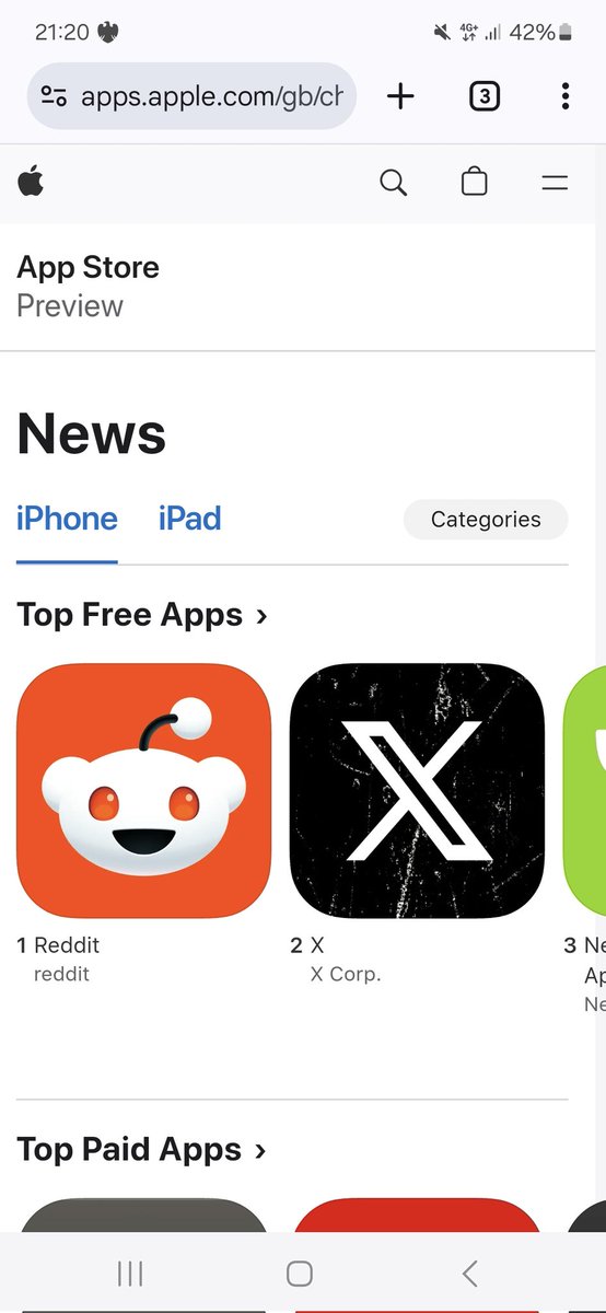 philvonoppen's tweet photo. @Aiannucci Even in that subset of free 'news' apps for 1/3 of the population, you are second. https://t.co/zkn86QdOPc