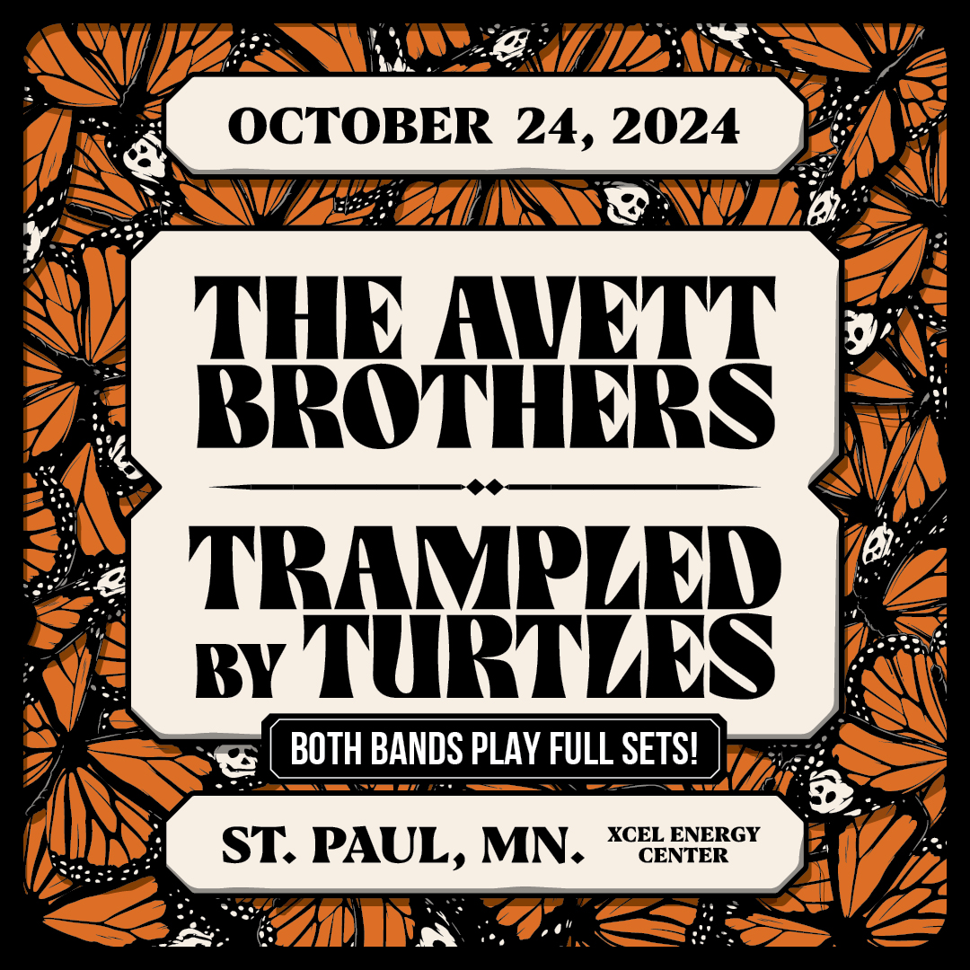 Electric Fetus MPLS (@efetusmpls) on Twitter photo Thursday, Oct. 24th <a href="/theavettbros/">The Avett Brothers</a> and <a href="/tbtduluth/">Trampled by Turtles</a> co-headlining tour stops at <a href="/XcelEnergyCtr/">Xcel Energy Center</a> and we have a pair of tickets to give away! RT to ETW and we'll pick a winner Saturday at 3pm.
ticketmaster.com/event/06005F9B… Thursday, Oct. 24th <a href="/theavettbros/">The Avett Brothers</a> and <a href="/tbtduluth/">Trampled by Turtles</a> co-headlining tour stops at <a href="/XcelEnergyCtr/">Xcel Energy Center</a> and we have a pair of tickets to give away! RT to ETW and we'll pick a winner Saturday at 3pm.
ticketmaster.com/event/06005F9B…