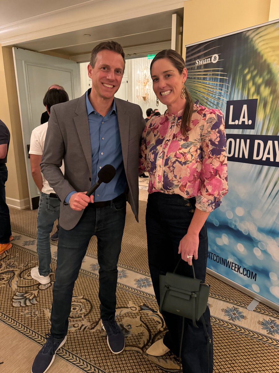 cryptokelley's tweet photo. 10 years ago (in June 2014) @MelrosePR did PR for a #Bitcoin ATM and @richontech did a segment, and yesterday he came out and covered #LABitcoinDay! Full circle moment. https://t.co/XPNbte7XSo