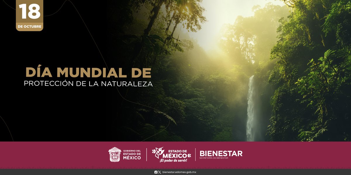 BienestarEdoMx's tweet photo. Hoy nos unimos para destacar la importancia de preservar nuestros ecosistemas y biodiversidad, impulsando acciones responsables que garanticen un equilibrio ambiental duradero y un futuro sostenible para todos. 
#DíaMundialDeProtecciónDeLaNaturaleza
#ElPoderDeServir https://t.co/IUi33uyyEA