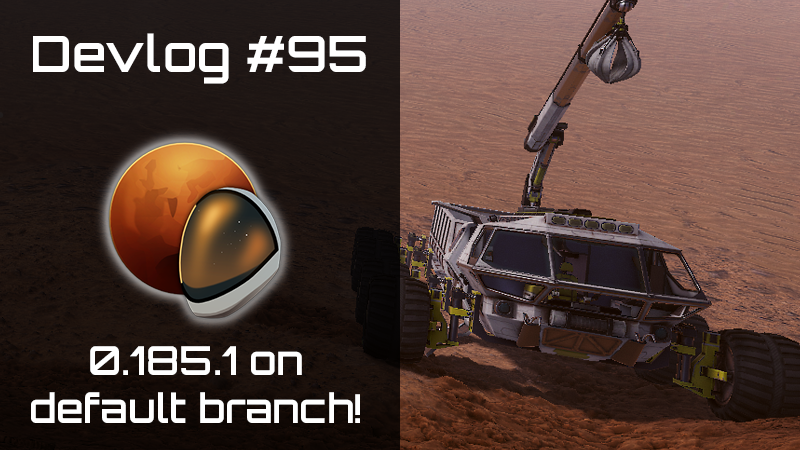 Here it is, v0.185.1 can now be enjoyed by all players on the default branch! Update your game and check it out!

Devlog ➡️ store.steampowered.com/news/app/75869…

#occupymars #mars #exploration #space #science #instagaming #pcgaming #madewithunity #indiegames #gamedev #update #patch #steam