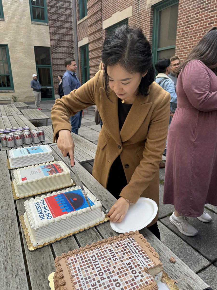 Ju Yeon (Julia) Park (@juyeonpark4) on Twitter photo “Hearings on the Hill: The Politics of Informing Congress” with <a href="/pamelamban/">Pamela Ban</a> and <a href="/hyeyoungyou/">Hye Young You</a> is available for pre-order at cambridge.org/core/books/hea…
<a href="/osupolisci/">OSU Polisci</a> has a tradition to hold a book cake party every fall for new books. Congratulations to all four of us! “Hearings on the Hill: The Politics of Informing Congress” with <a href="/pamelamban/">Pamela Ban</a> and <a href="/hyeyoungyou/">Hye Young You</a> is available for pre-order at cambridge.org/core/books/hea…
<a href="/osupolisci/">OSU Polisci</a> has a tradition to hold a book cake party every fall for new books. Congratulations to all four of us!