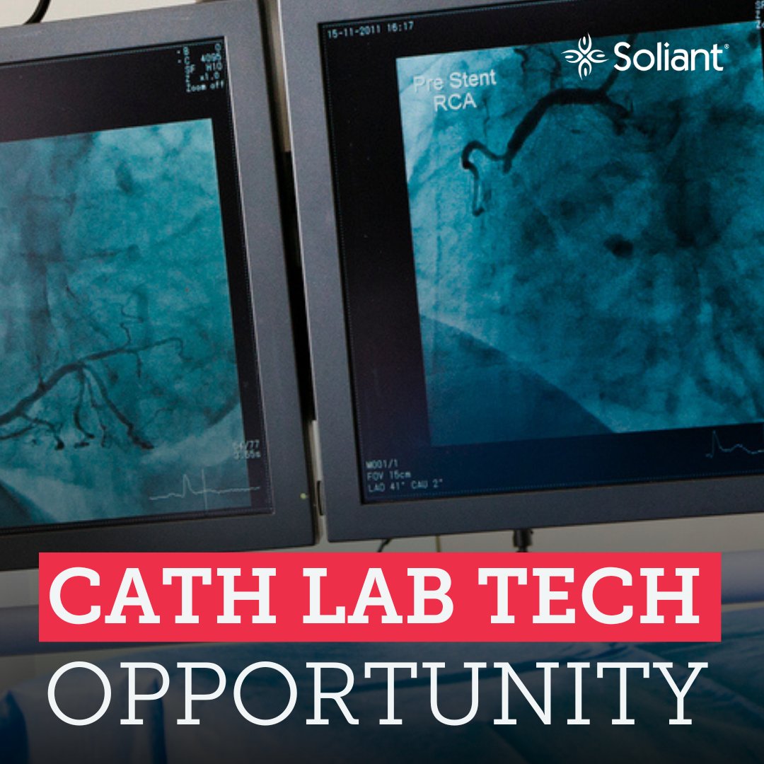 soliant's tweet image. Are you a #CathLabTech looking for a new opportunity? We have a travel position for you! ✈️ Apply here: bit.ly/4dRhreX #hiring
