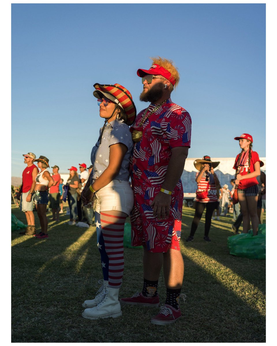 Photospice's tweet photo. Fans of former President Trump attend his rally in Coachella over the weekend. @globeandmail photos by @photospice #photography #barbaradavidson https://t.co/LHhY3C5DY0 https://t.co/7sAFkMjJ36