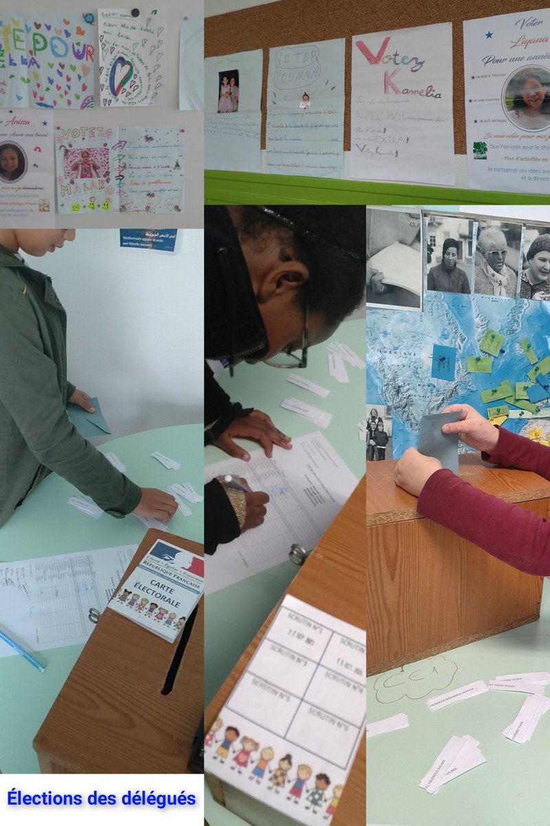 #REP #EMC
Moment démocratique à l'école du Mont Pautet avec l'élection des délégués selon les modalités désormais maîtrisées par les élèves.
De nombreux candidats se sont présentés dans chaque classe. Citoyens de demain 🇨🇵
