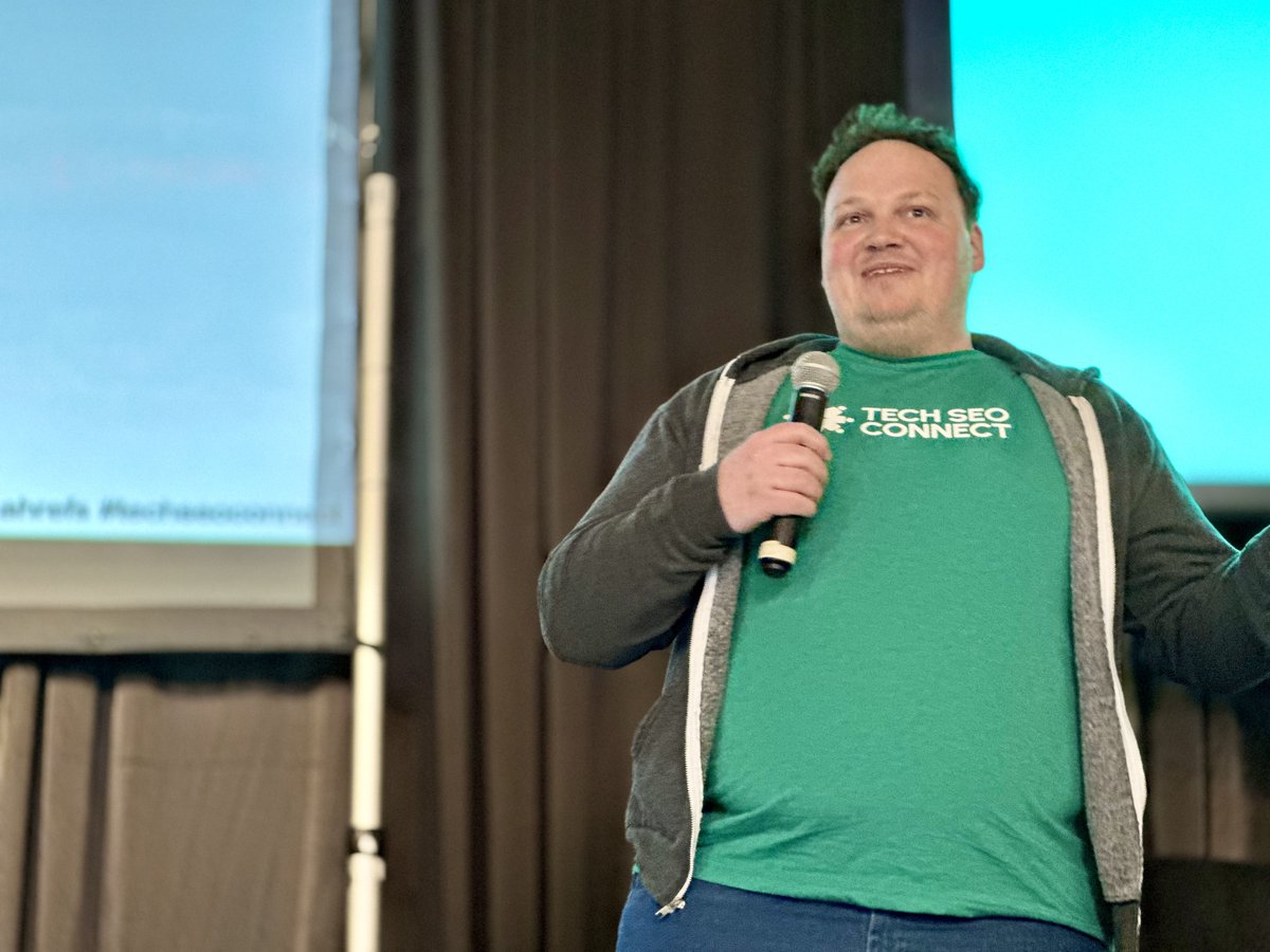 RichTatum's tweet image. Last session of the conference and one of the masterminds behind this conference and genuine of the nicest SEOs you’ll ever meet, it’s now @patrickstox telling us what he learned auditing 1M+ websites. 
#TechSEOconnect