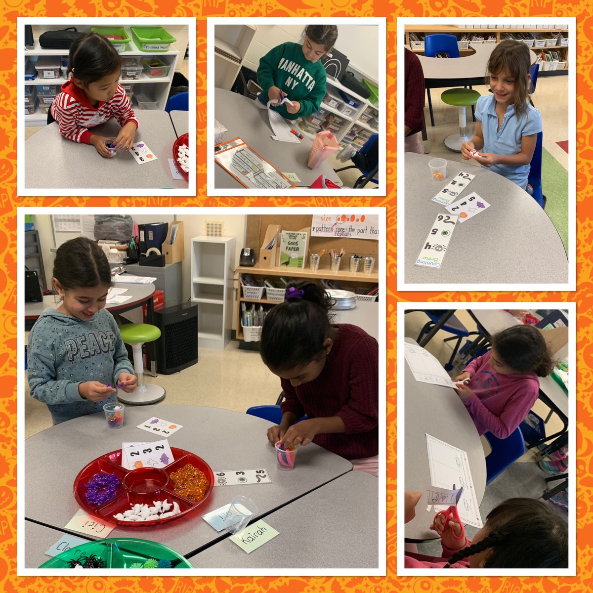 Les élèves en 2e et 3e <a href="/StGabrielOCSB/">St. Gabriel School</a>  are also getting ready for l’Halloween! We’re labelling les images, counting les syllabes and counting les potions to practice our new vocabulary. 🎃👻
