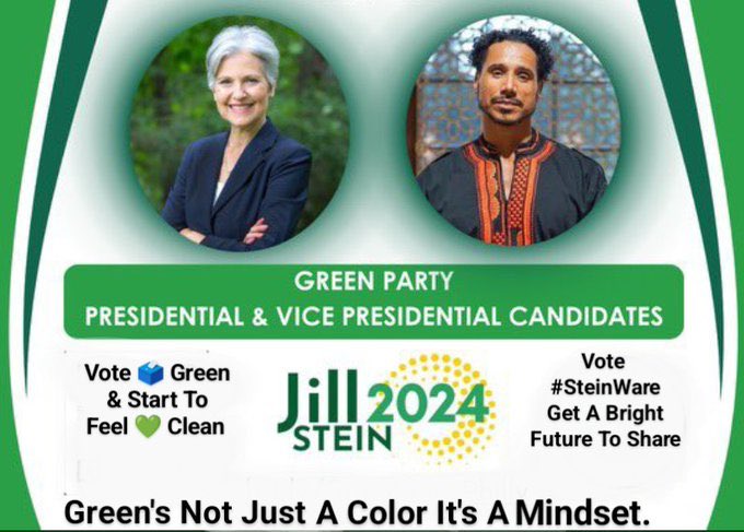 PensiveTM's tweet photo. @ecomarxi As an #AntiWarVeteran there is only one viable choice for my vote.
Trump is a Zionist
Harris is a Zionist
#Vote4Peace to save innocent lives
#VoteChoice for women’s health
#VoteGreen to save life on Earth
#VoteProgress2025
#SteinWare2024 https://t.co/qkaSMwk9iw
