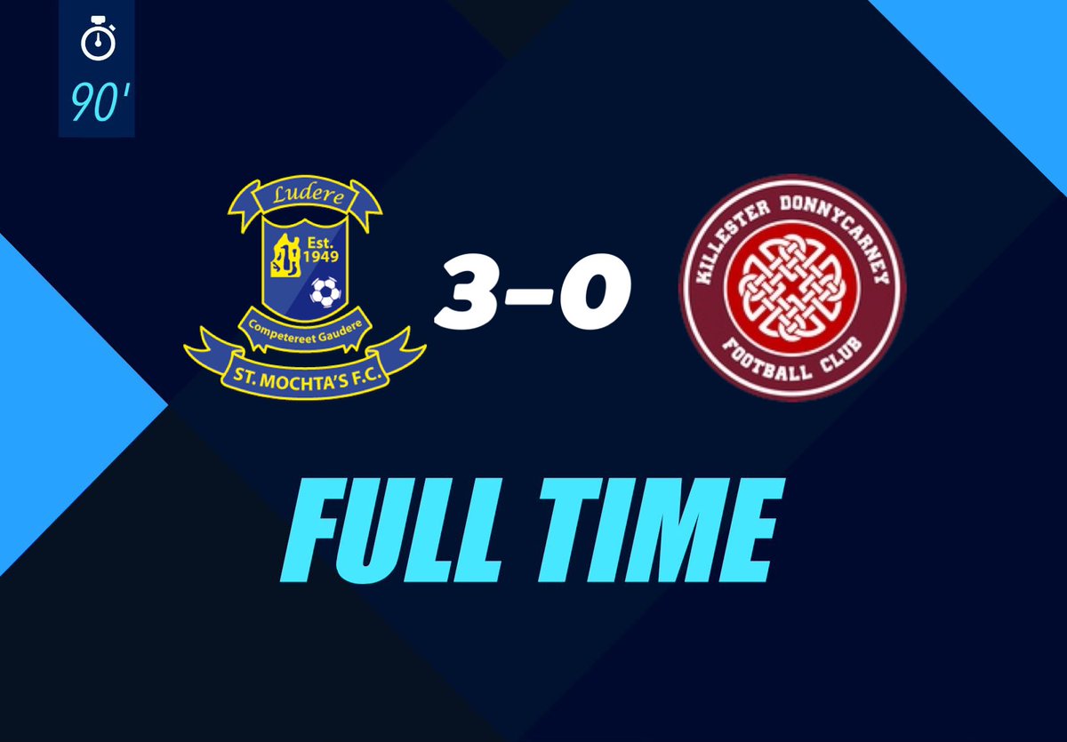 FULL - TIME  | 

A great nights work 🙌

A clean sheet ✅

Goals from Ciaran Grogan, <a href="/GarethMcCaffrey/">Gareth McCaffrey</a>, <a href="/Tyler7Doherty7/">TYLER DOHERTY</a> 

🔵 3-0 🔴 | #LSLLiveScore