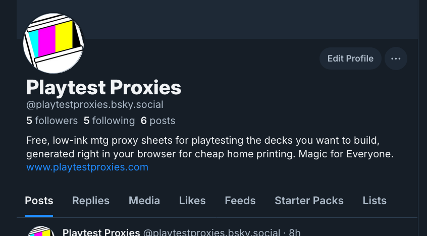 Playtest Proxies tweet media