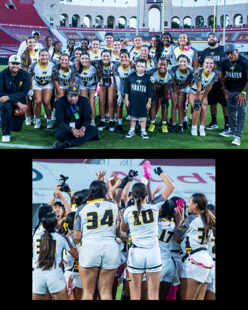LAschoolsSouth's tweet image. A powerful showdown in the girls' flag football game at the Harbor Classic! 🏈 Congratulations to @SanPedroPirates on the victory, and @BanningHSPilots’ resilience and teamwork were just as impressive, with inspiring talent from both teams! #HarborClassic2024 #GirlsFlagFootball