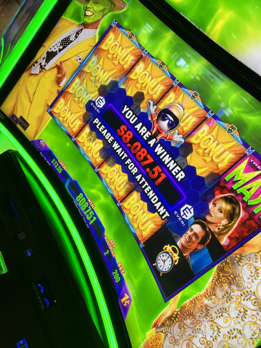 🎉 BIG WIN ALERT! 🎉 One lucky player just scored a massive $8,087.51 jackpot on The Mask slot machine here at Best Western Plus Casino Royale! 💰💥 Feeling lucky? Come test your skills and you could be our next big winner!

#JackpotWinner #TheMask #BigWin #CasinoRoyaleVIP