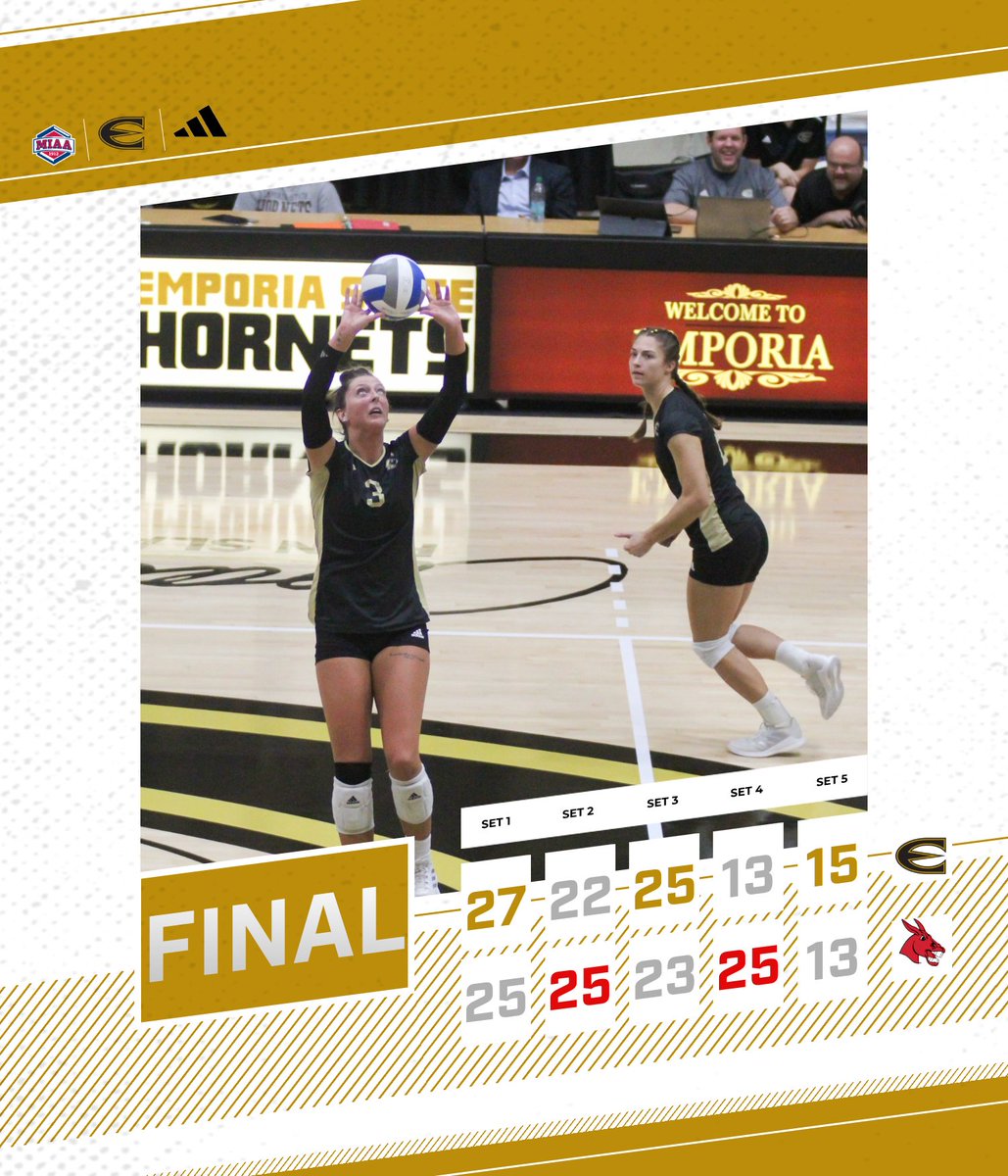 ESU Athletics (@esusports) on Twitter photo <a href="/UCM_volleyball/">Jennies Volleyball</a> Final score from Warrensburg as the Hornets hold off a late rally by the Jennies in the fifth set. #StingersUp <a href="/UCM_volleyball/">Jennies Volleyball</a> Final score from Warrensburg as the Hornets hold off a late rally by the Jennies in the fifth set. #StingersUp