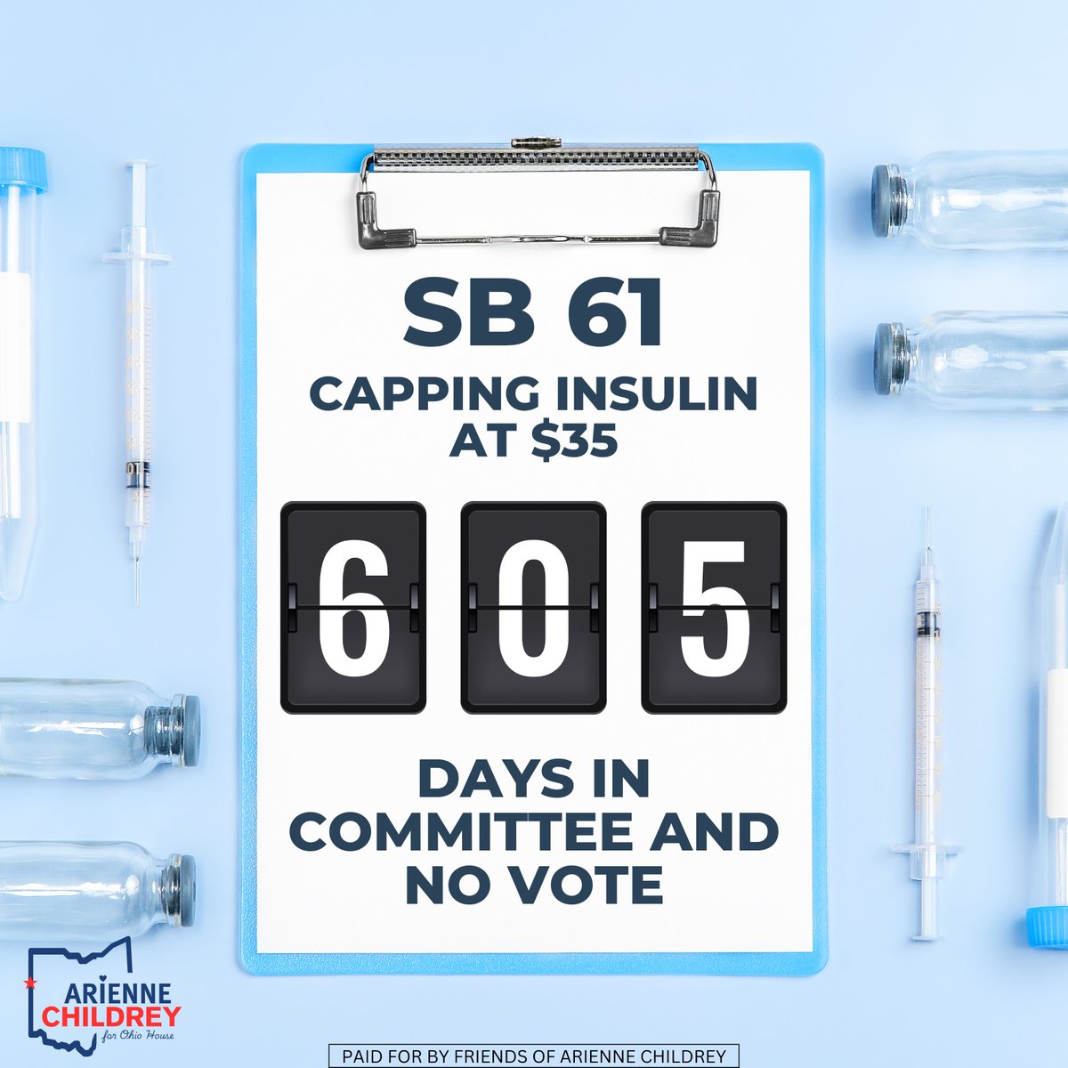 Ari4Ohio's tweet image. The Ohio GOP is busy policing bathrooms and banning trans kids from sports, but can&apos;t find the time to pass real solutions like SB 61, which could actually help Ohioans. #Ari4Ohio #RealSolutions