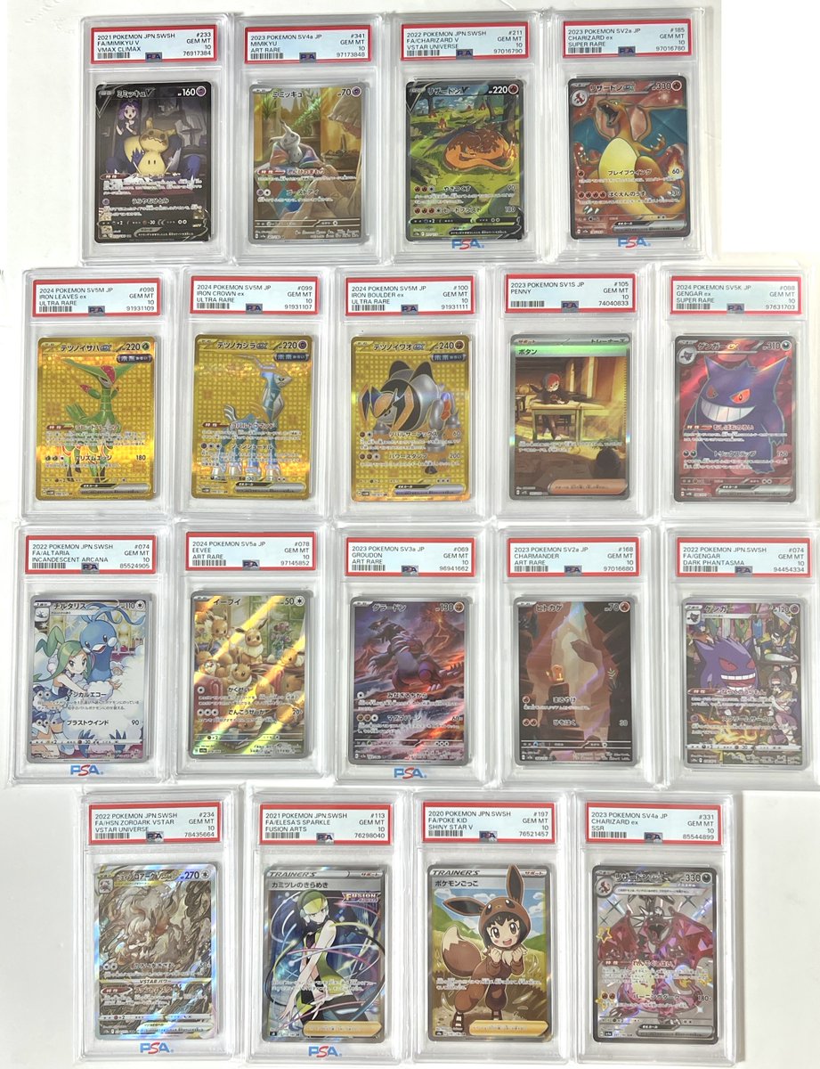 PSA10 確定第１６回オリパを販売開始ました。
ポケカ オリパ PSA10確定 第16回 全50口 秋葉原SHOP PSA 全口公開
amazon.co.jp/dp/B0D9VWK9F3