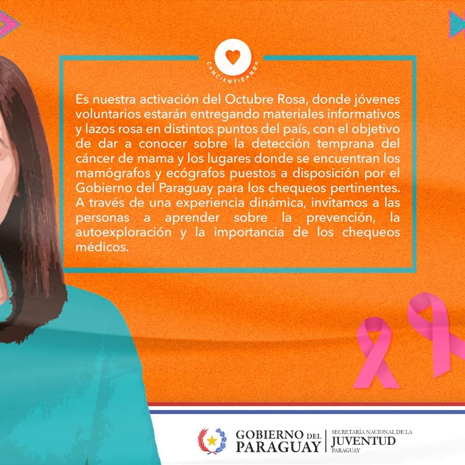 rnpy920am's tweet photo. Concientizando 💕
Este sábado 19, unite a los voluntarios de la @SNJPy  por una causa que salva vidas.

Se trata de una activación en varios puntos para concientizar sobre la lucha contra el cáncer de mamas, y vos podes ser parte de esta gran experiencia. ✨ https://t.co/MPSvYYziOL