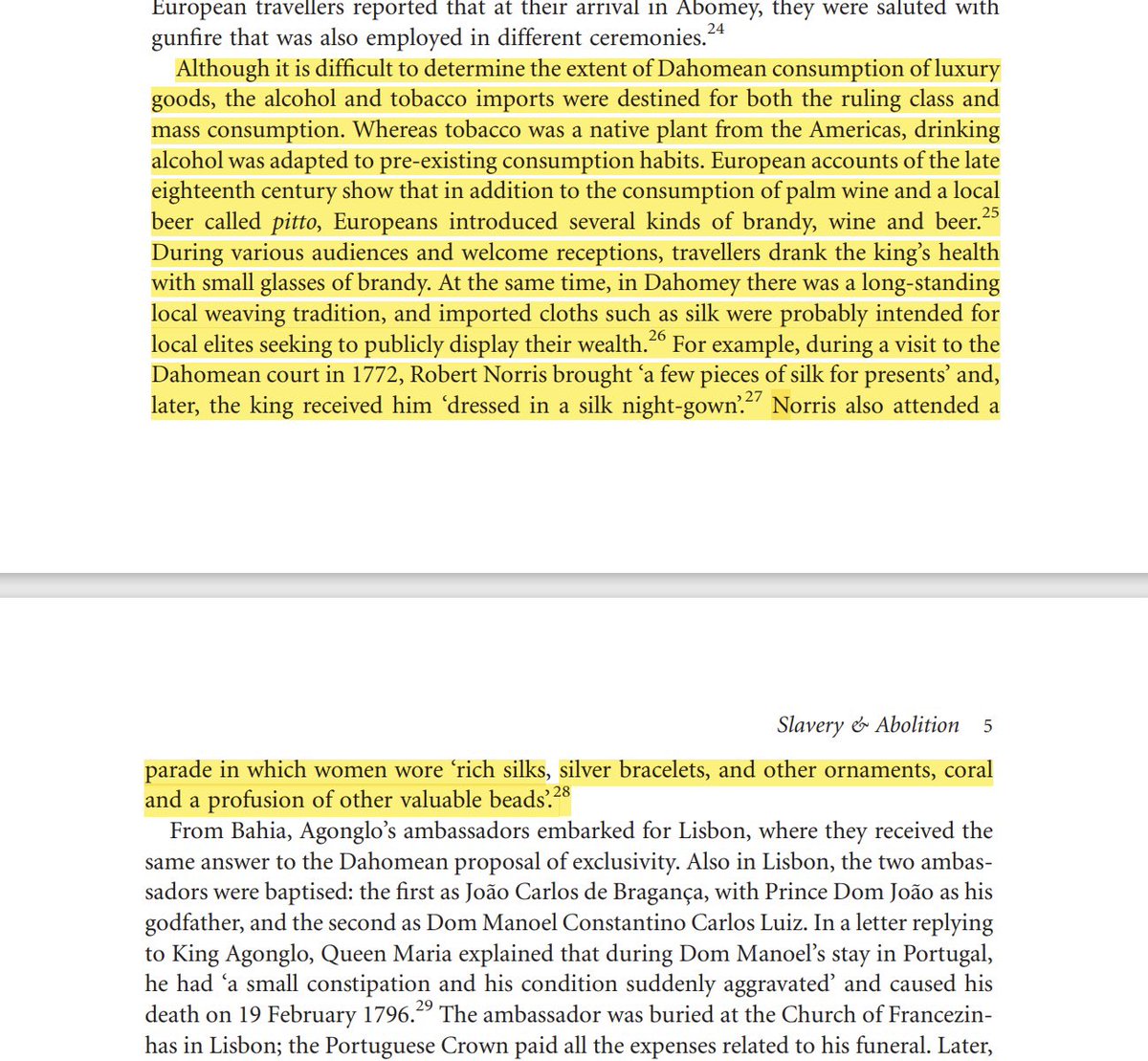 <a href="/Chynafox/">Chyna Fox</a> #BusinessPartners
👇🏿
“During the era of the Atlantic slave trade, the Kingdom of Dahomey sent at least five embassies to Brazil and Portugal, in the years 1750, 1795, 1805, 1811 and 1818. These missions…were aimed at negotiating the terms of the Atlantic slave trade…”