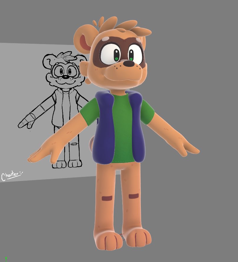 [WIP] Modelo ya con texturas :3