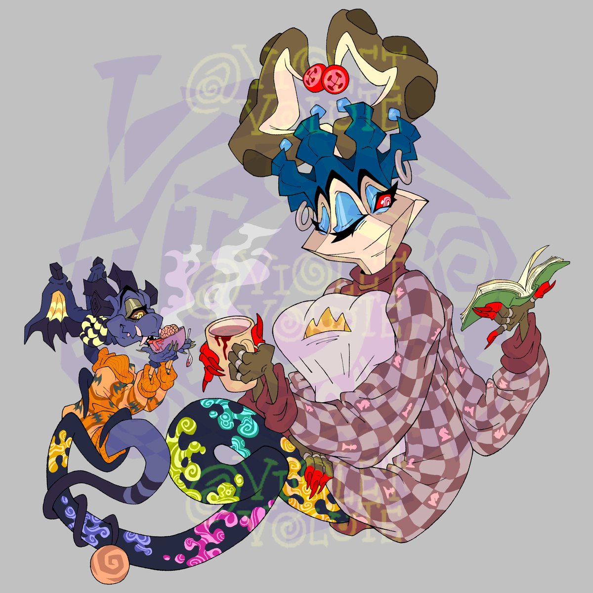 VioletVolute's tweet photo. The girlies got some colors now! https://t.co/RhJ0X7NTfs