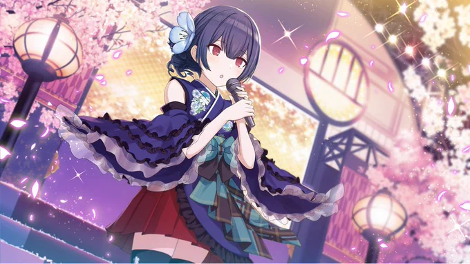 凛世にはテルヤマモミジかブーケブライドあたりかな後者の方が似合ってはいる #メダとマス 