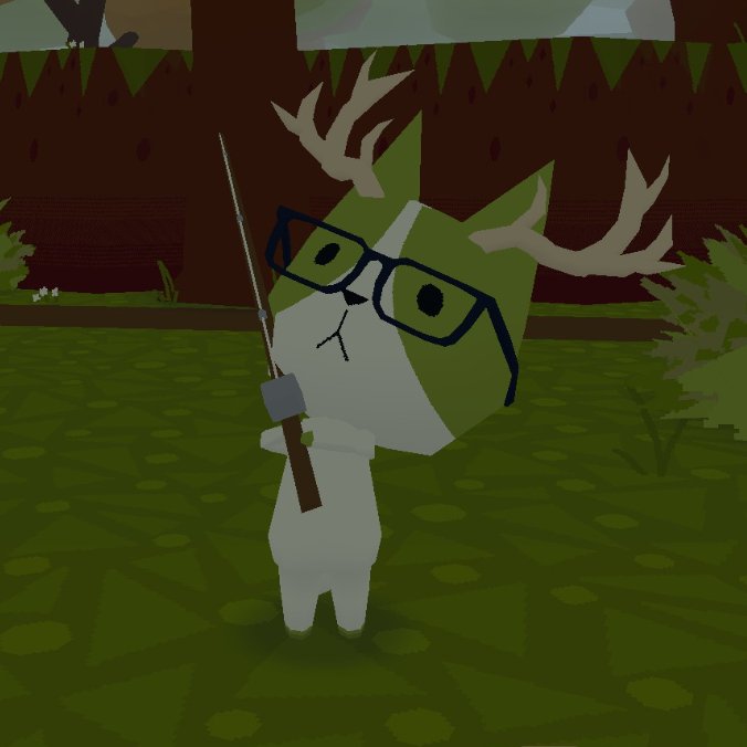 I'm playing the stupid lil guy fishing game and I am... eheh... hooked.