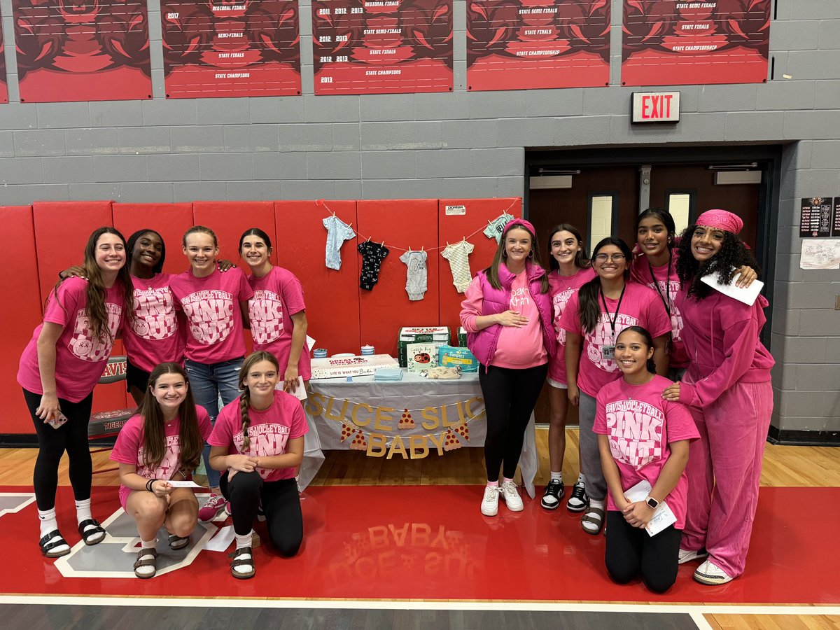 TTVball's tweet photo. Today we were able to surprise Coach Khan with a baby shower and celebrate baby Jaxon that will be here shortly!! Thank you Freshman Team and Freshman Parents for putting this together ❤️🫶 @Coach_Khan_ https://t.co/JG8DxqRAsn