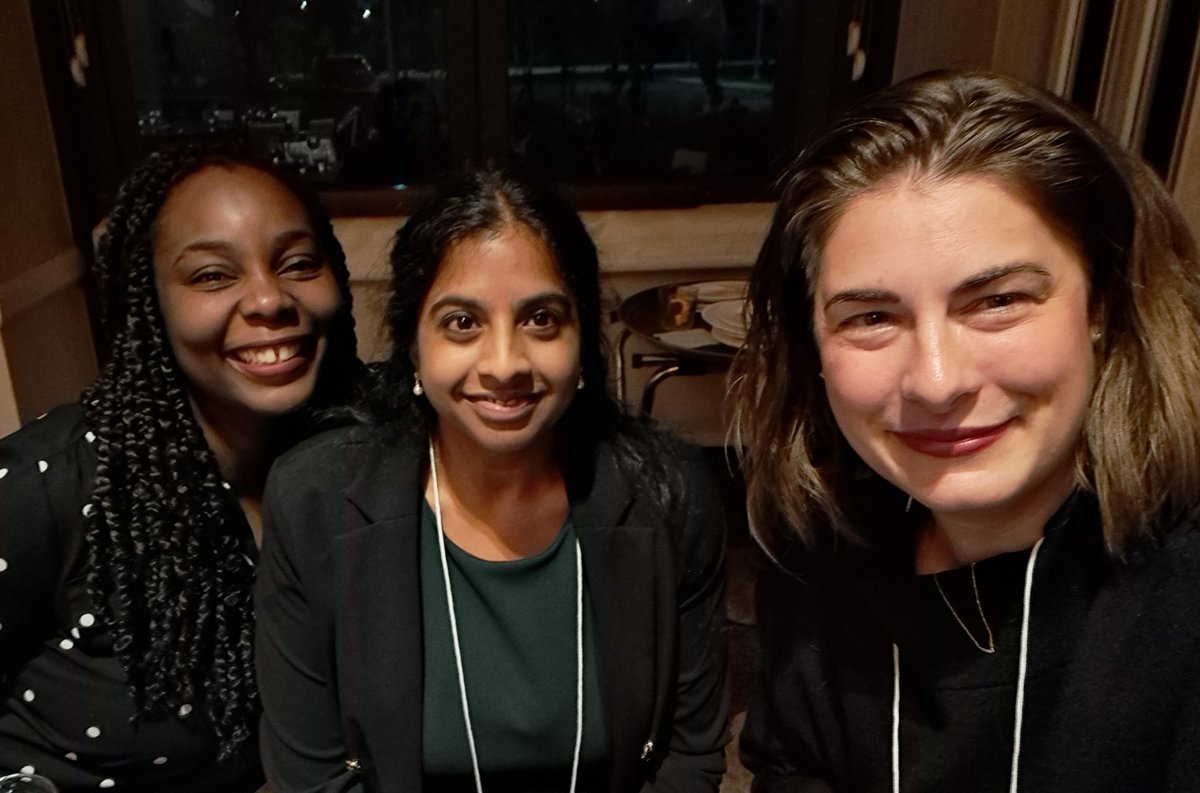 Delightful dinner with Amer. Board of Psychiatry &amp; Neurology Research Awardees, Dr. Conteh <a href="/ContehNkechi/">Nkechi “Maverick” Conteh MD, MPH</a> &amp; Dr. Bandela @SujaniBandelaMD. Excited to learn more about their impactful research tomorrow.