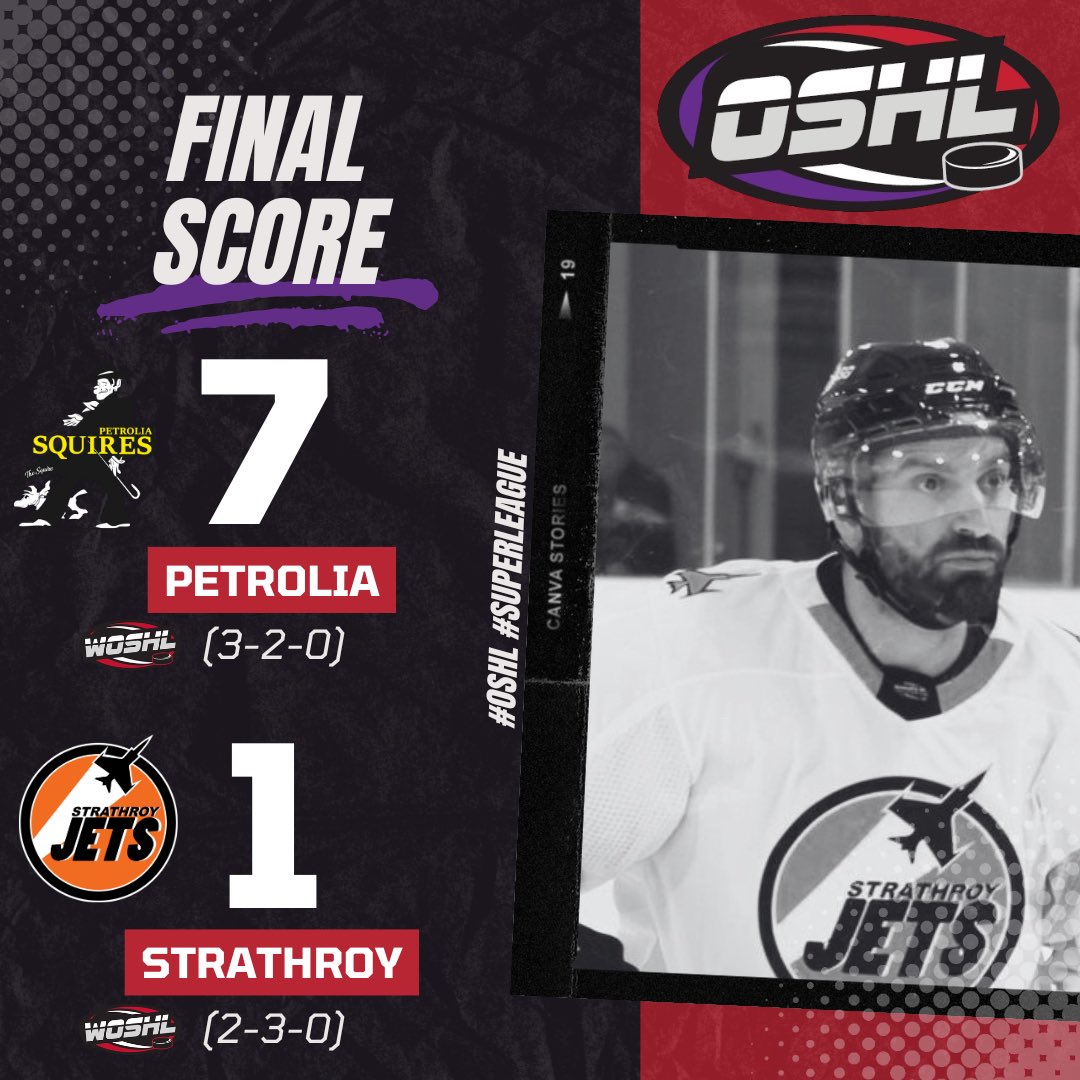 Petrolia rolls into Strathroy and gets a big win!
7-1 Final

#OSHL #SuperLeague #WOSHL #RegularSeason #Week4
