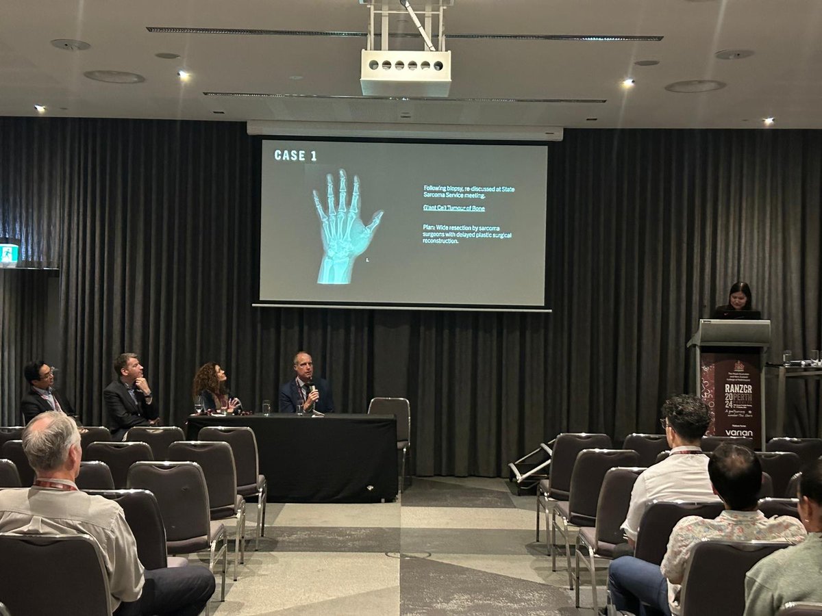 More from our morning #ClinicalRadiology stream at #RANZCR2024 &gt;&gt; the Sarcoma/MSK MDT session with Prof Phil Robinson, Dr Richard Carey Smith, Dr Daniel Wong, Dr Anne Long and Dr Mandy Taylor.