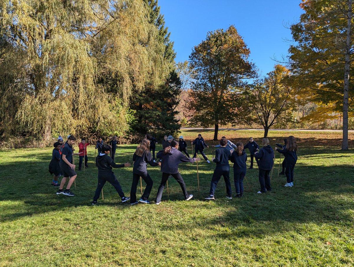 It was a beautiful day spent with the grade 7's at Mountsberg today. 🍁🍂